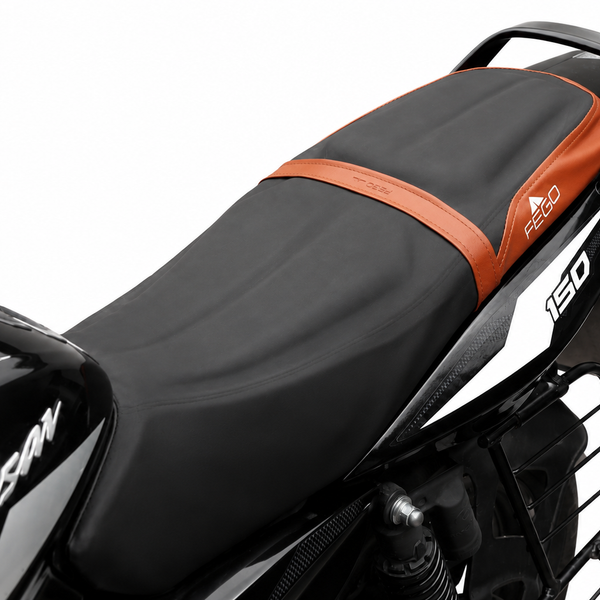 FEGO Cruise Seat Cover Cushion for Bajaj Pulsar 150 Black/Tan