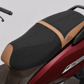 FEGO Cruise Seat Cover Cushion for Honda Activa 125 Black/Tan