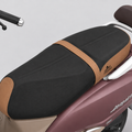 FEGO Cruise Seat Cover Cushion for TVS Jupiter 125 Black/Tan