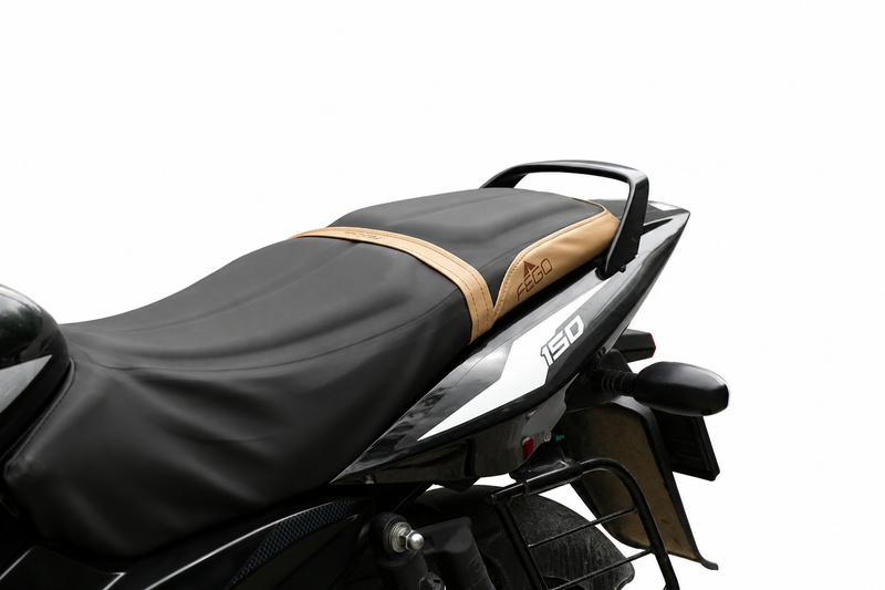 FEGO Cruise Seat Cover Cushion for Bajaj Pulsar 150 Black/Beige