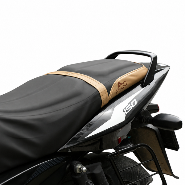 FEGO Cruise Seat Cover Cushion for Bajaj Pulsar 150 Black/Beige
