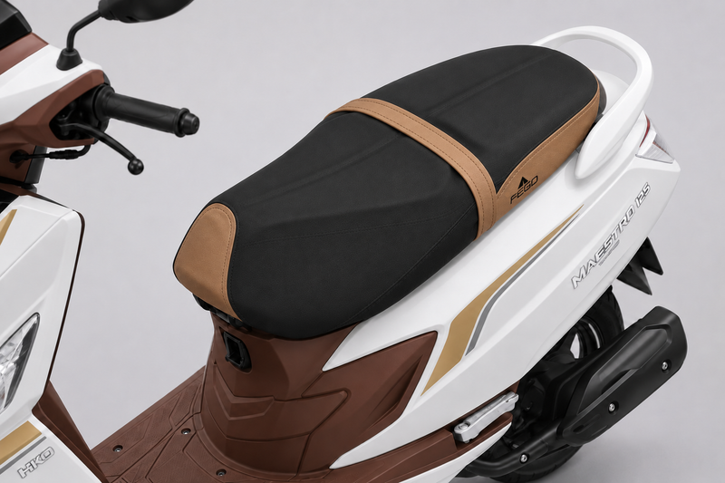 FEGO Cruise Seat Cover Cushion for Hero Maestro Black/Tan