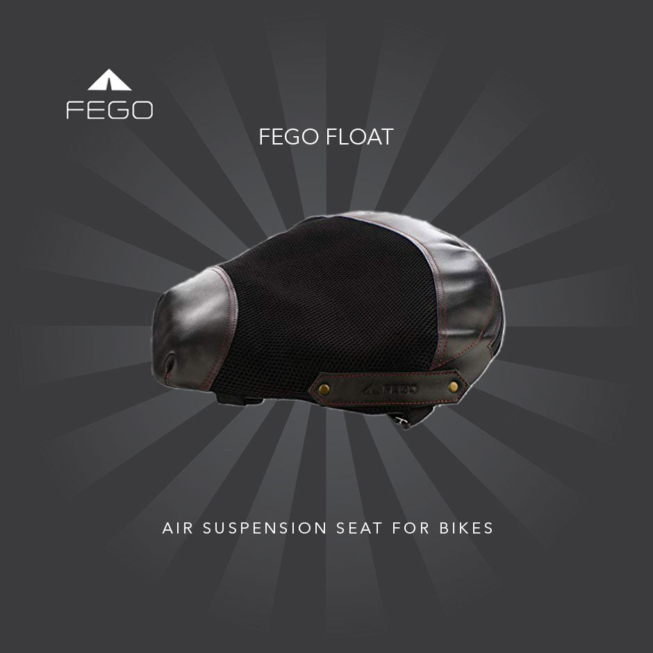 FEGO Float - Air Suspension Seat Black Leather Cushion Seat With Air Suspension Technology